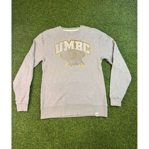 UMBC Sweatshirt NCAA Retrievers Mens Small Gray Relaxed Fit